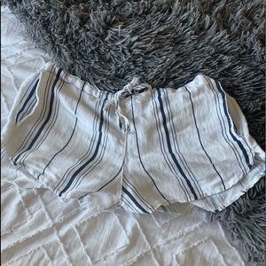 brandy melville blue and white striped shorts XS